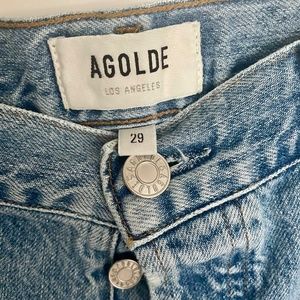 Agolde Riley High Rise Straight Crop